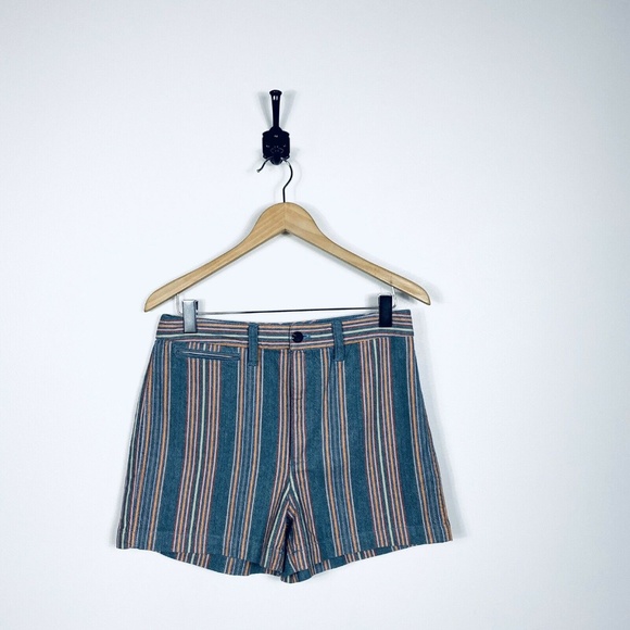Madewell Pants - Madewell 29 Emmett Shorts in Rainbow Stripe L0210
